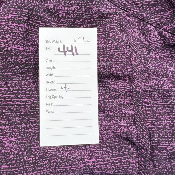 Lululemon Tracker Short V 4" Inseam Salt Dark Mystic Black Size 6 - Picture 6 of 6